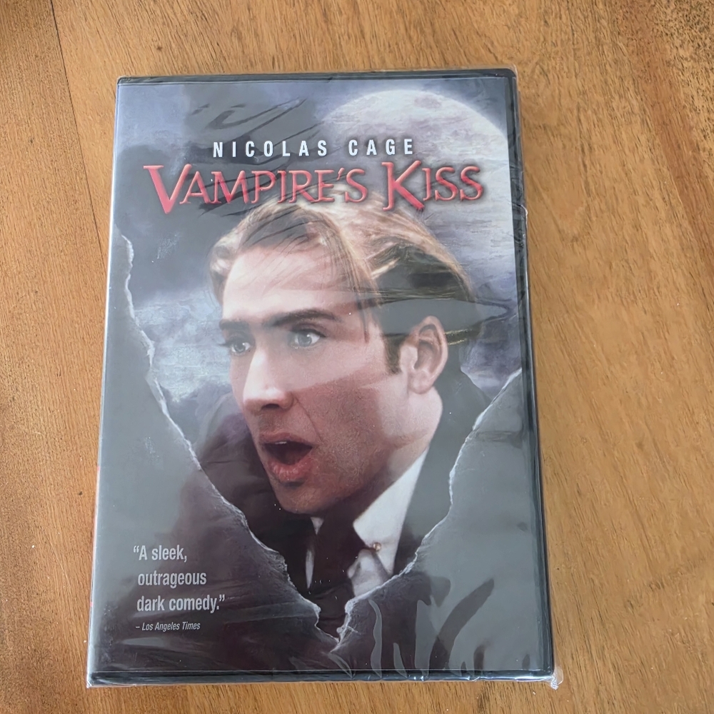 Vampire's Kiss DVD Nicholas Cage Comedy Horror NEW